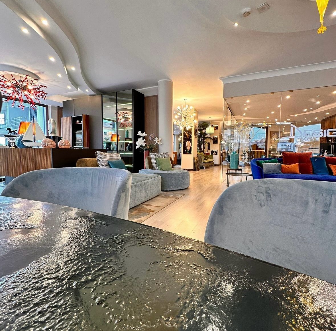 Sala living dello showroom ARCHISTAR